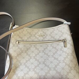 kate spade Cream Floral Crossbody Bag with Gold Hardware